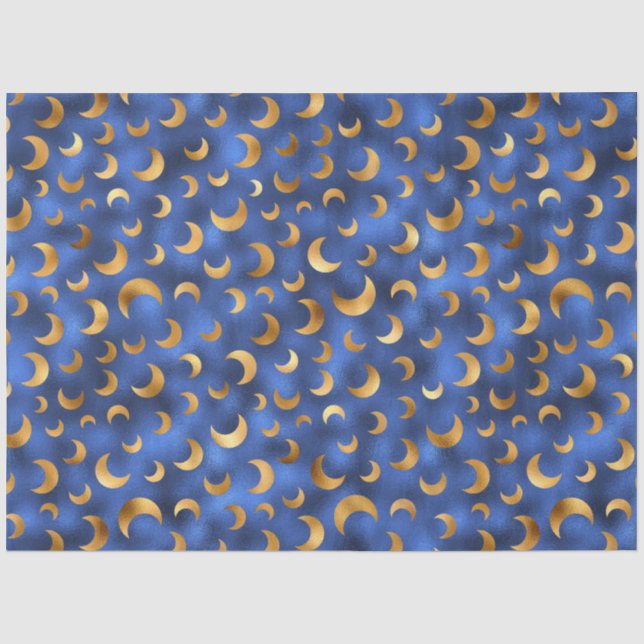 Design der Luxus-Blue- und Gold-Serie 15 Seidenpapier (Vorderseite)