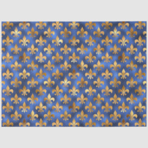 Design der Luxus-Blue- und Gold-Serie 19 Seidenpapier