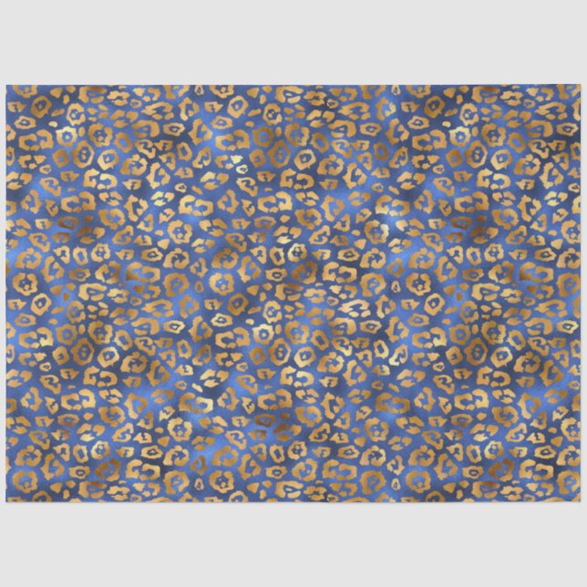 Design der Luxus-Blue- und Gold-Serie 3 Seidenpapier (Vorderseite)