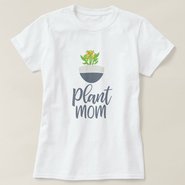 Design der Mama der Kalanchoe-Pflanze T-Shirt (Design vorne)