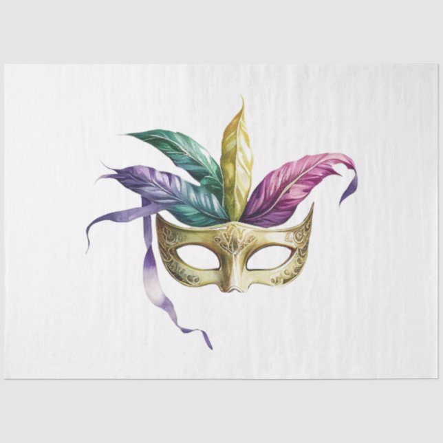 Design der Mardi Gras Mask Serie 24 Seidenpapier (Vorderseite)