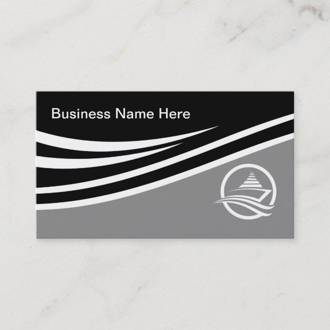 Design der Marine Services Business Card Visitenkarte (Vorderseite)