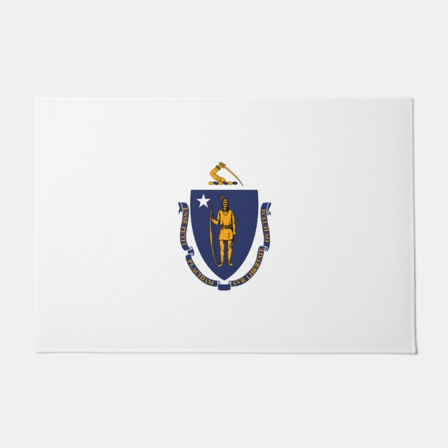 Design der Massachusetts-Staatsflagge Fußmatte (Vorderseite)