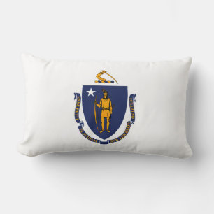 Design der Massachusetts-Staatsflagge Lendenkissen