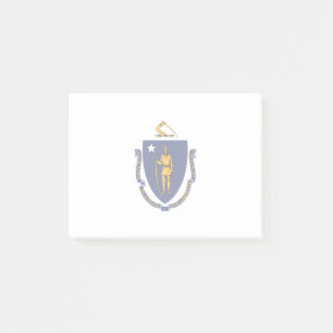 Design der Massachusetts-Staatsflagge Post-it Klebezettel