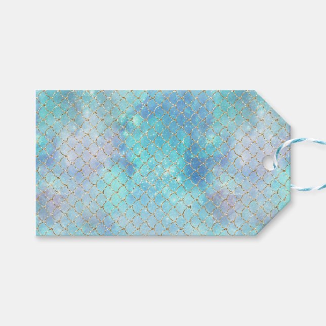 Design der Meerjungfrau-Galaxie-Serie 2 Geschenkanhänger (Vorderseite (Horizontal))