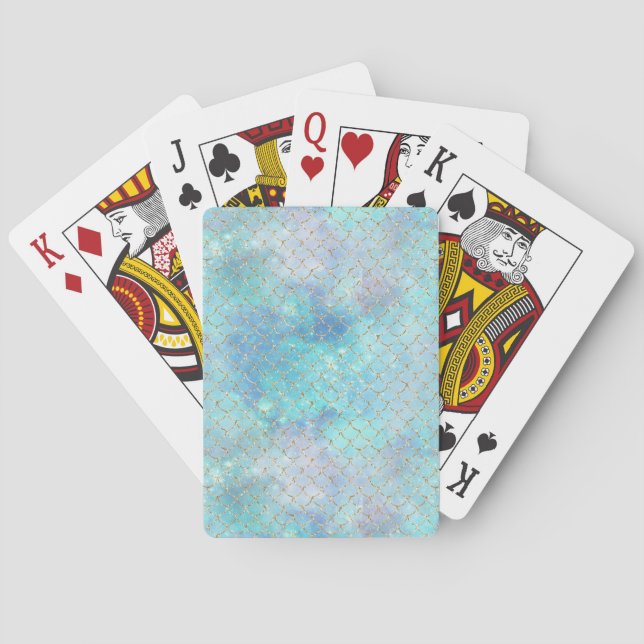 Design der Meerjungfrau-Galaxie-Serie 2 Spielkarten (Rückseite)