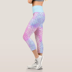 Design der Meerjungfrau-Galaxie-Serie 4 Capri Leggings