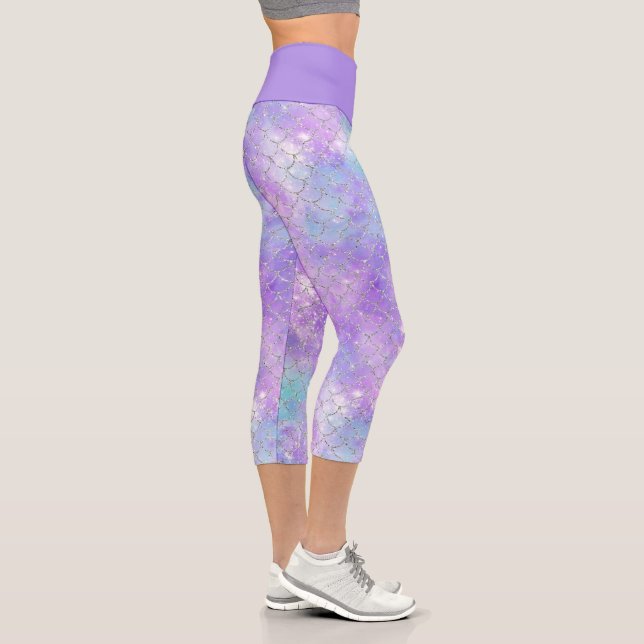 Design der Meerjungfrau-Galaxy-Serie 11 Capri Leggings (Rechts)