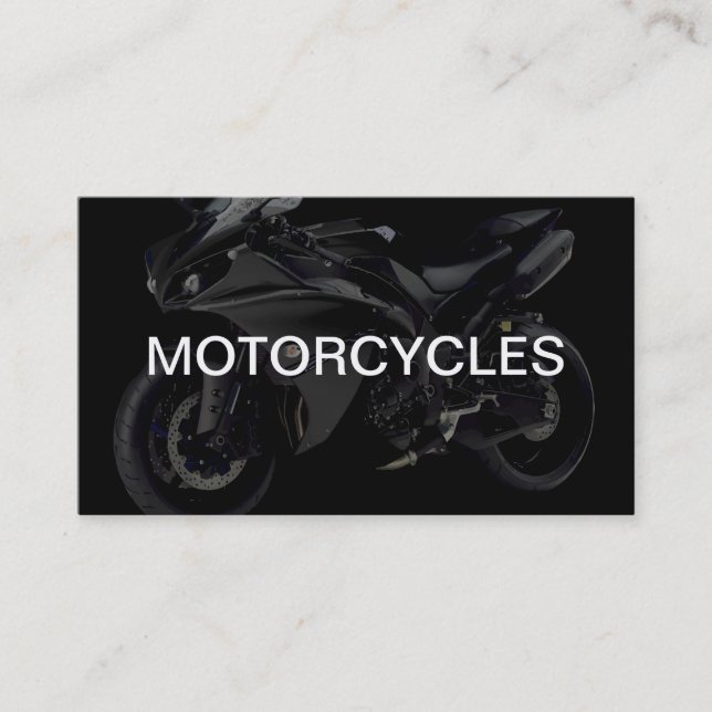 Design der Motorenkarte Visitenkarte (Vorderseite)