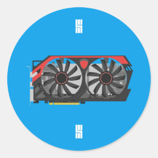 Design der MSI Twin Frozr Grafikkarte Runder Aufkleber