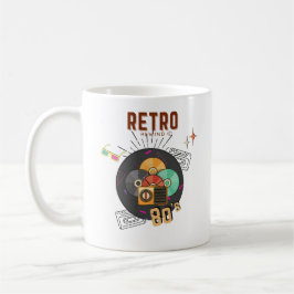 Design der Musik-CD für Retro 80er/90s Kaffeetasse