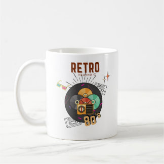 Design der Musik-CD für Retro 80er/90s Kaffeetasse