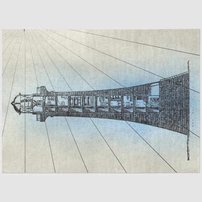 Design der Nautic-Serie 19 Seidenpapier (Vorderseite)