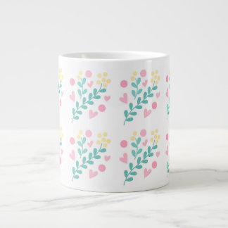 Design der niedlichen Blume Jumbo-Tasse