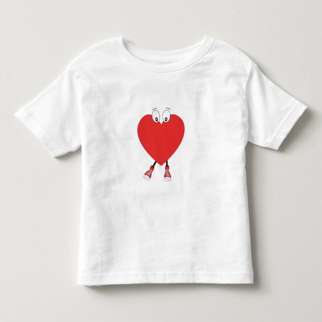 Design der Niedlichen Liebe in der Herzform Kleinkind T-shirt (Vorderseite)