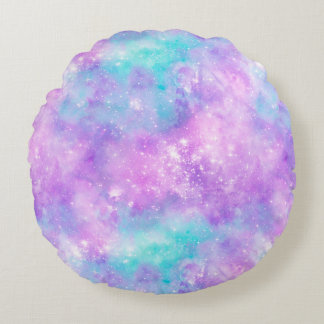 Design der Painted Galaxy Serie 14 Rundes Kissen