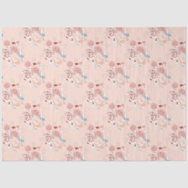 Design der Peach- und Silver-Serie 16 Seidenpapier (Vorderseite)