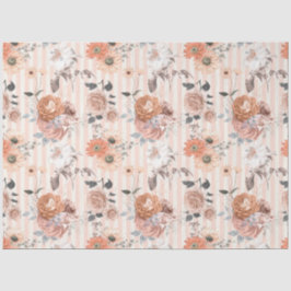 Design der Peachy Floral Series 3 Seidenpapier