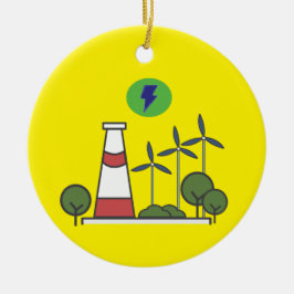 Design der Pflanze für nukleare Power Keramik Ornament