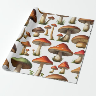 Design der Pilzkollektion Geschenkpapier