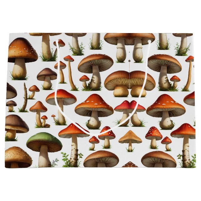 Design der Pilzkollektion Große Geschenktüte (Vorderseite)