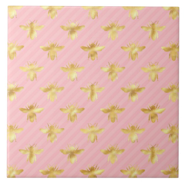 Design der Princess-Bienenreihe #7 Fliese (Vorderseite)