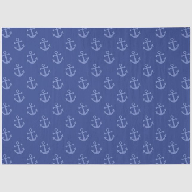Design der Red and Navy Nautical Series 12 Seidenpapier (Vorderseite)