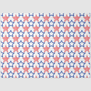 Design der Red White and Blue Serie 15 Seidenpapier