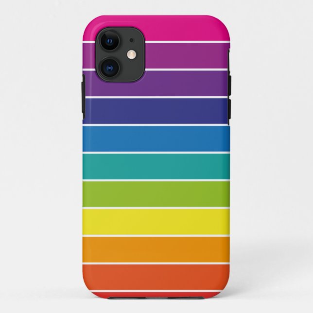 Design der Regenbogenfarben Case-Mate iPhone Hülle (Rückseite)