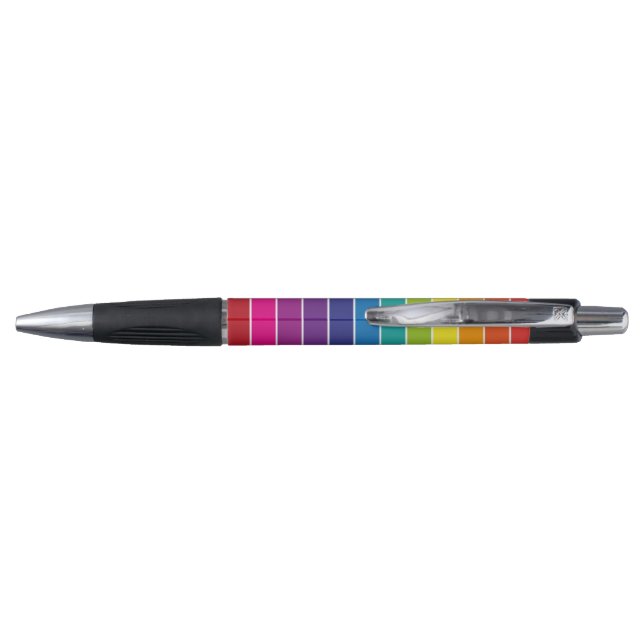 Design der Regenbogenfarben   Kugelschreiber (Rückseite)