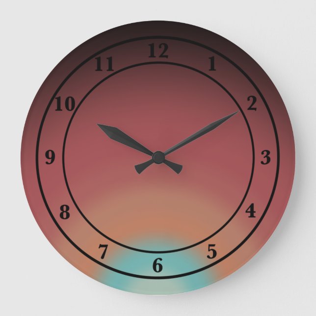 Design der Regenbogenkunst im Südwesten der Wüste Große Wanduhr (Vorderseite)