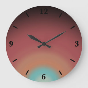 Design der Regenbogenkunst im Südwesten der Wüste Große Wanduhr