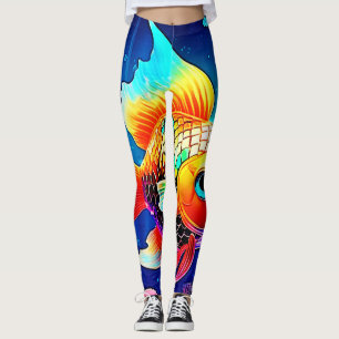 Design der Regenbogenozeanfische Leggings