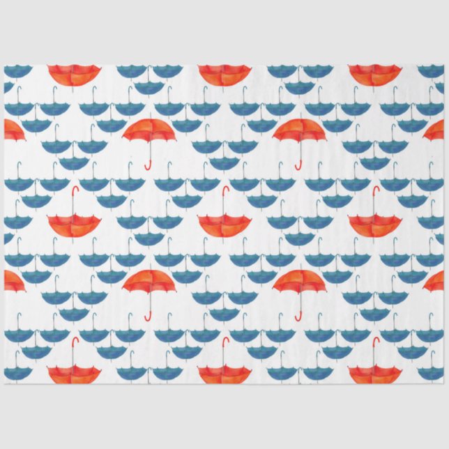 Design der Regenschirme 3 Seidenpapier (Vorderseite)