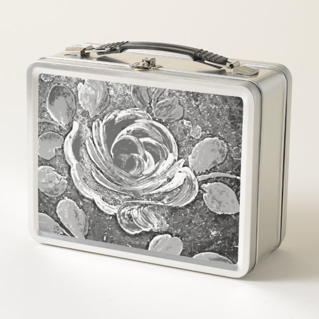 Design der Reisetasche aus Metall Brotdose (Vorderseite)