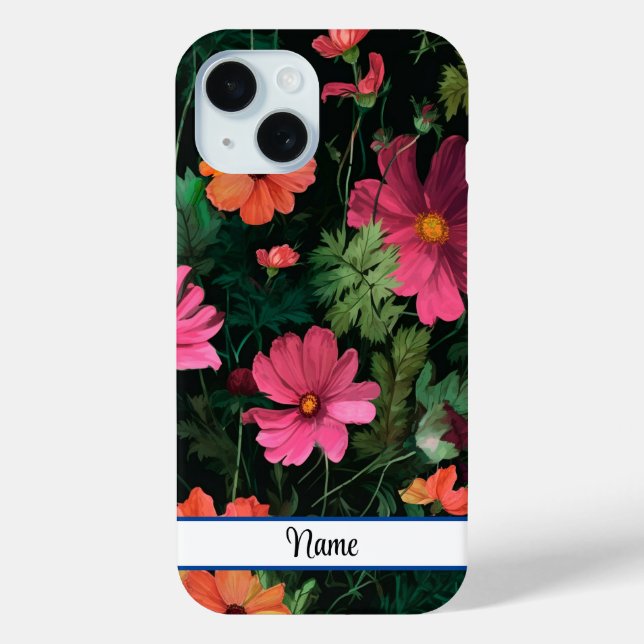 Design der rosa Blume Case-Mate iPhone Hülle (Rückseite)