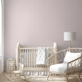 Design der rosa Blush Waves Tapete