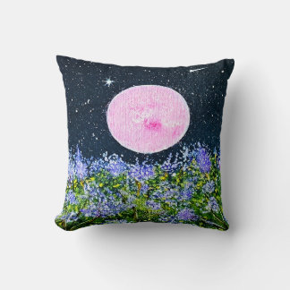 Design der rosa Mondkissen Kissen