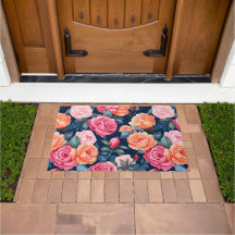 Design der rosa orangefarbenen Rose