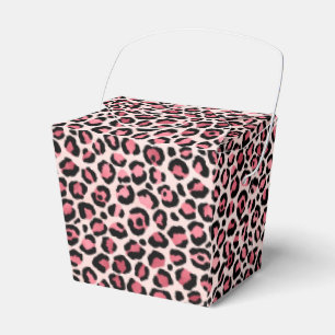 Design der rosa und goldenen Leopard-Serie 3 Geschenkschachtel