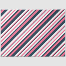 Design der rosa und marinen Nautikserie 10 Seidenpapier