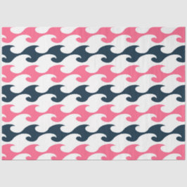 Design der rosa und marinen Nautikserie 11 Seidenpapier