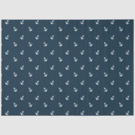 Design der rosa und marinen Nautikserie 16 Seidenpapier