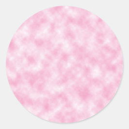 Design der rosa Wolken Runder Aufkleber