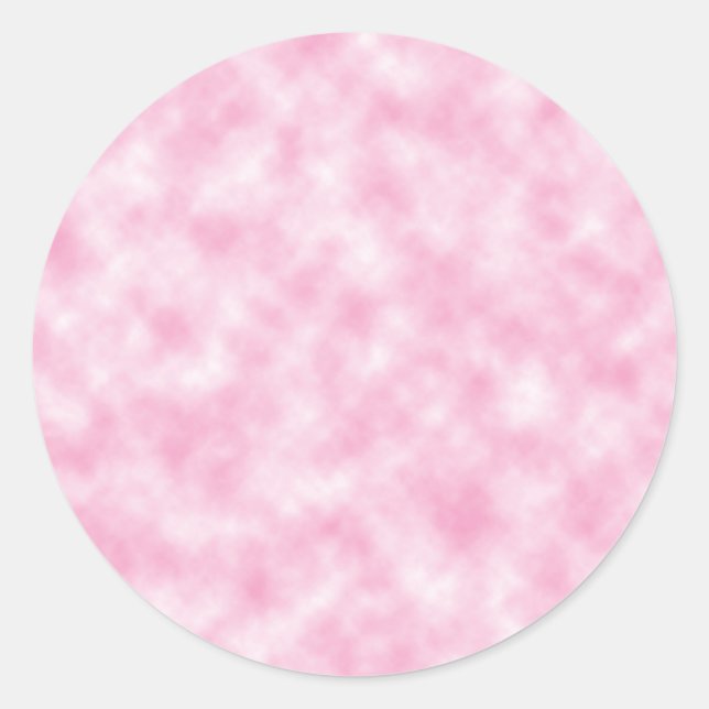 Design der rosa Wolken Runder Aufkleber (Vorderseite)