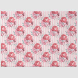 Design der rosafarbenen Blumenserie 1 Seidenpapier