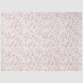 Design der rosafarbenen Blumenserie 2 Seidenpapier