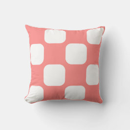 Design der Rose-Pastellfarben und des weißen Quadr Kissen