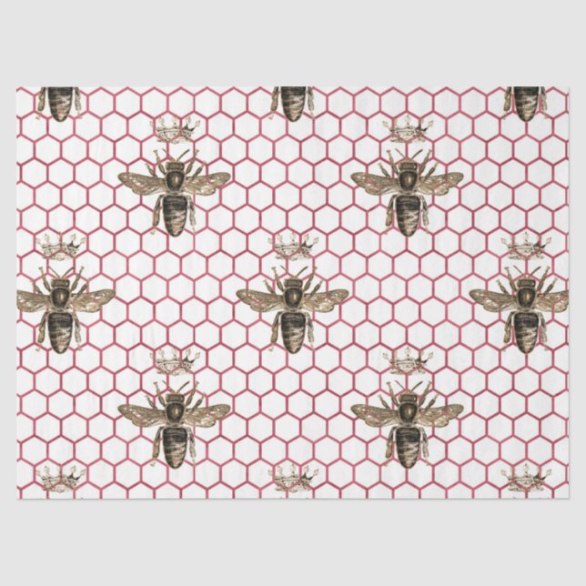 Design der rote Rose Bee Series 34 Seidenpapier (Vorderseite)